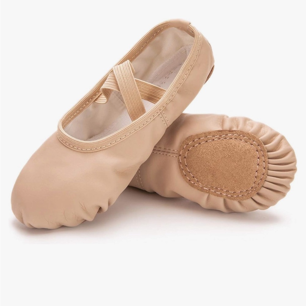 Kids Tan Ballet Shoes